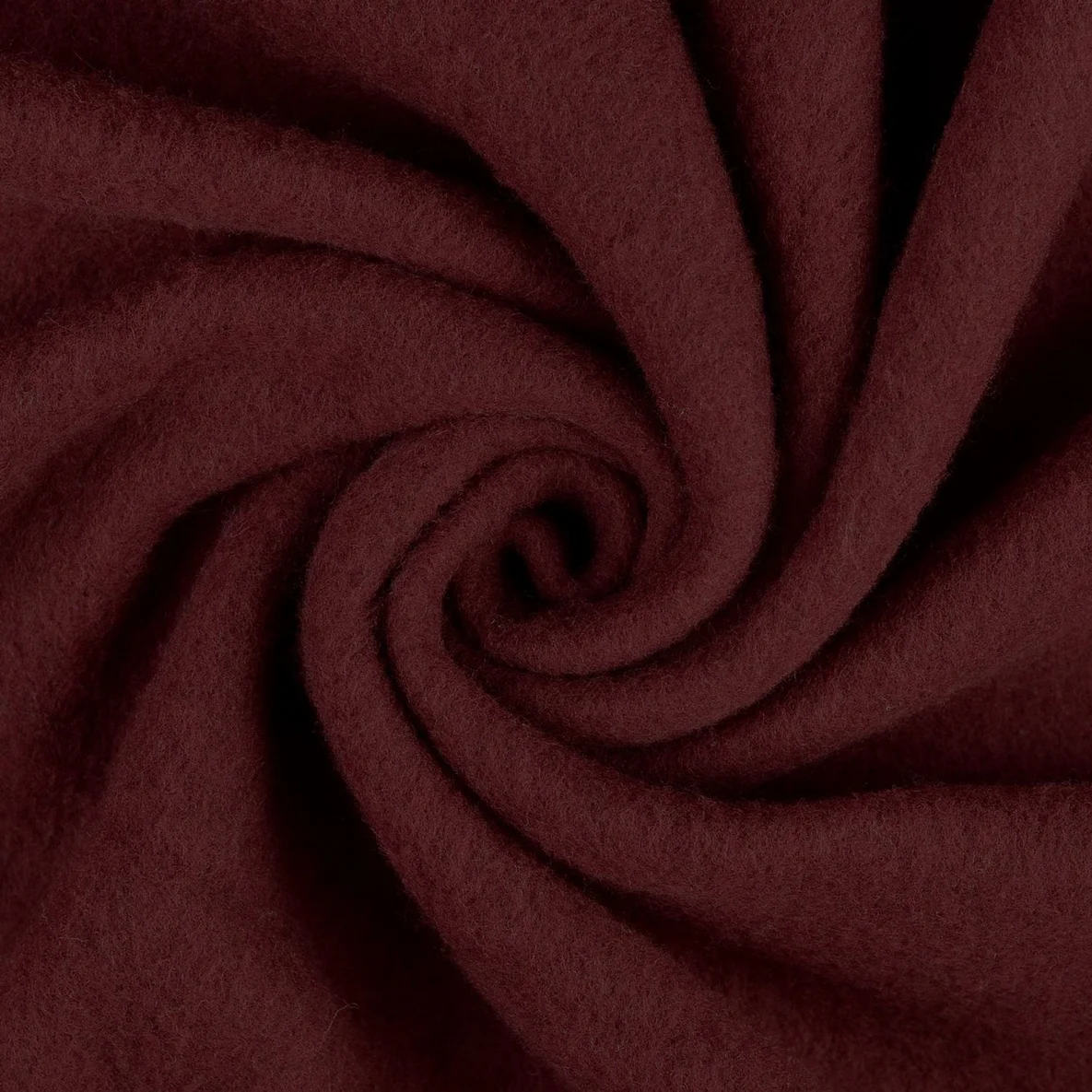 Walkloden Wollfleece Virgin Wool Bordeaux 
