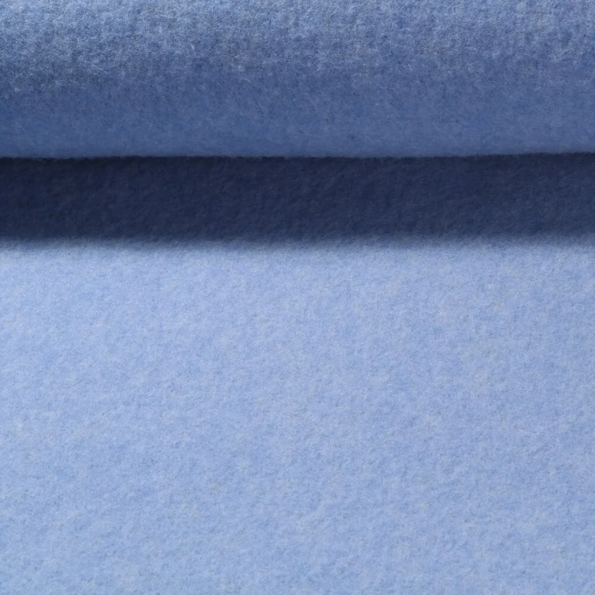 Walkloden Wollfleece Virgin Wool Hellblau