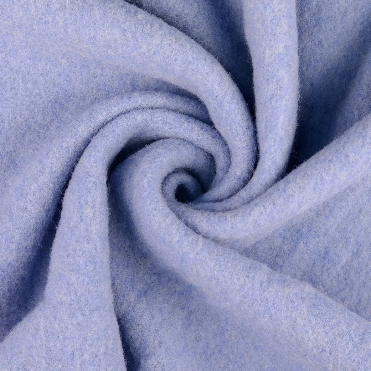 Walkloden Wollfleece Virgin Wool Hellblau