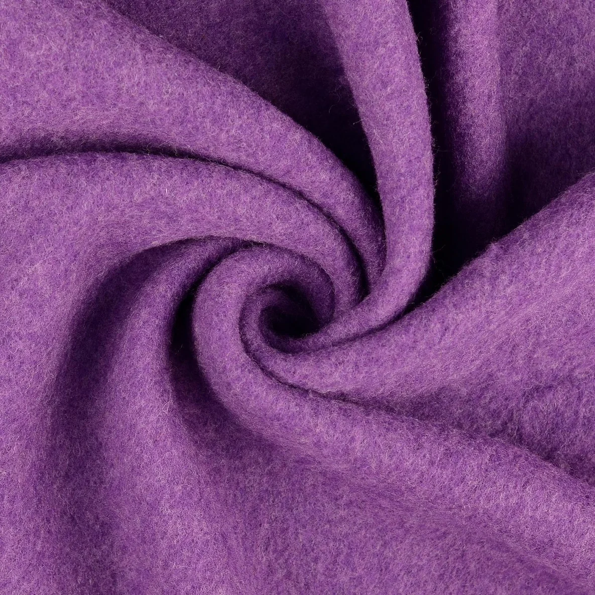 Walkloden Wollfleece Virgin Wool Lila