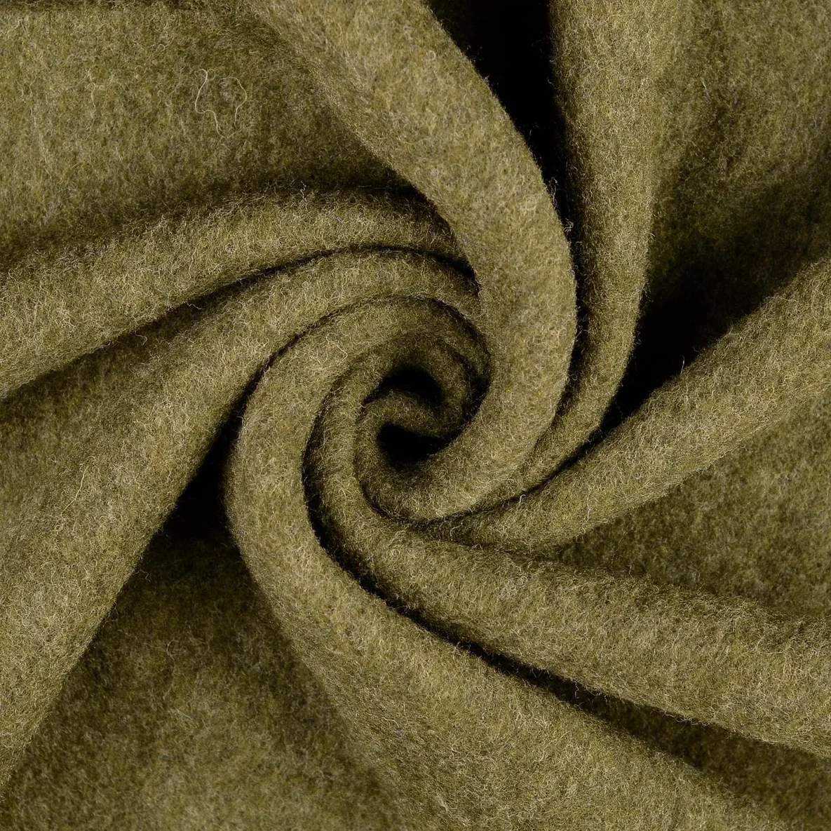 Walkloden Wollfleece Virgin Wool Olive