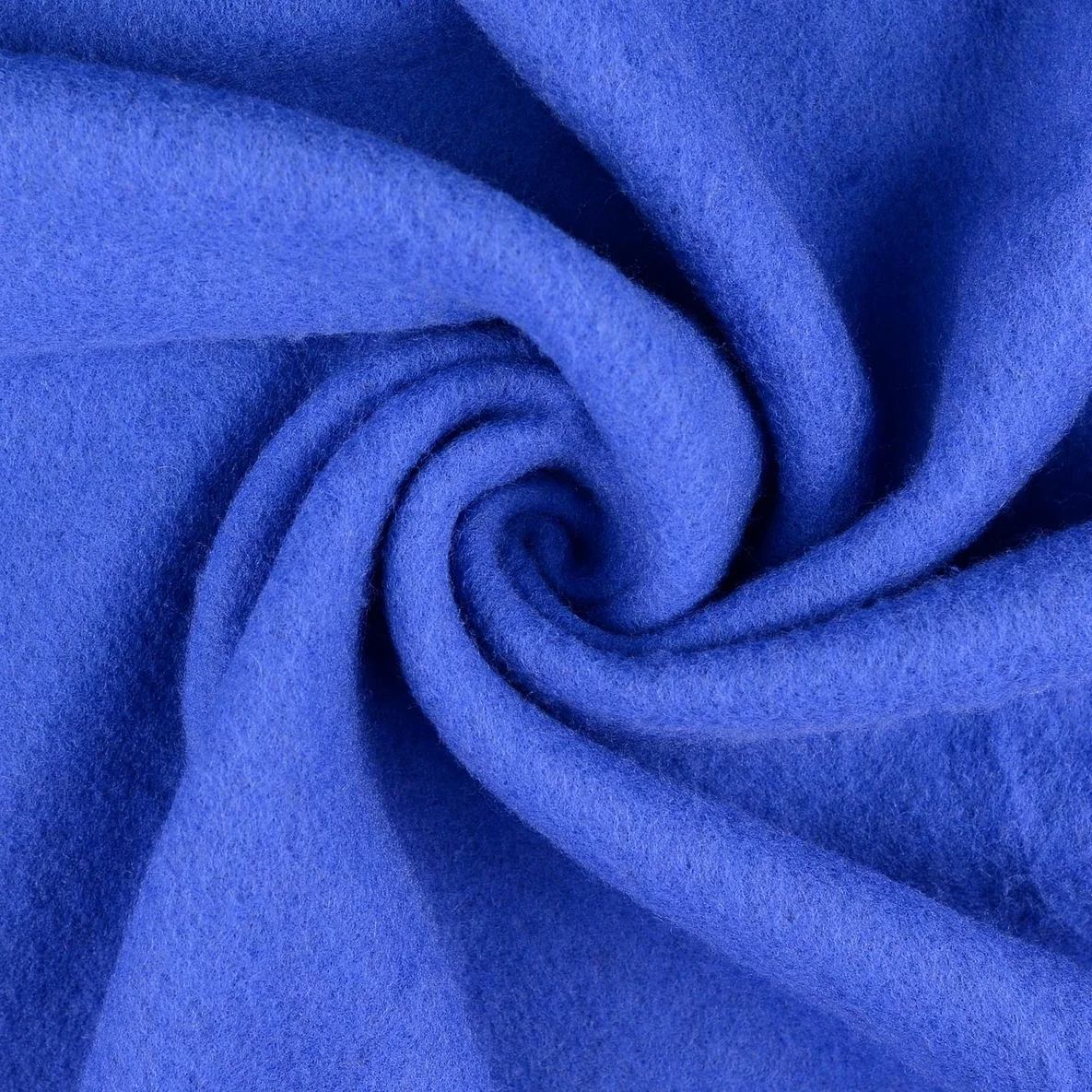 Walkloden Wollfleece Virgin Wool Royalblau