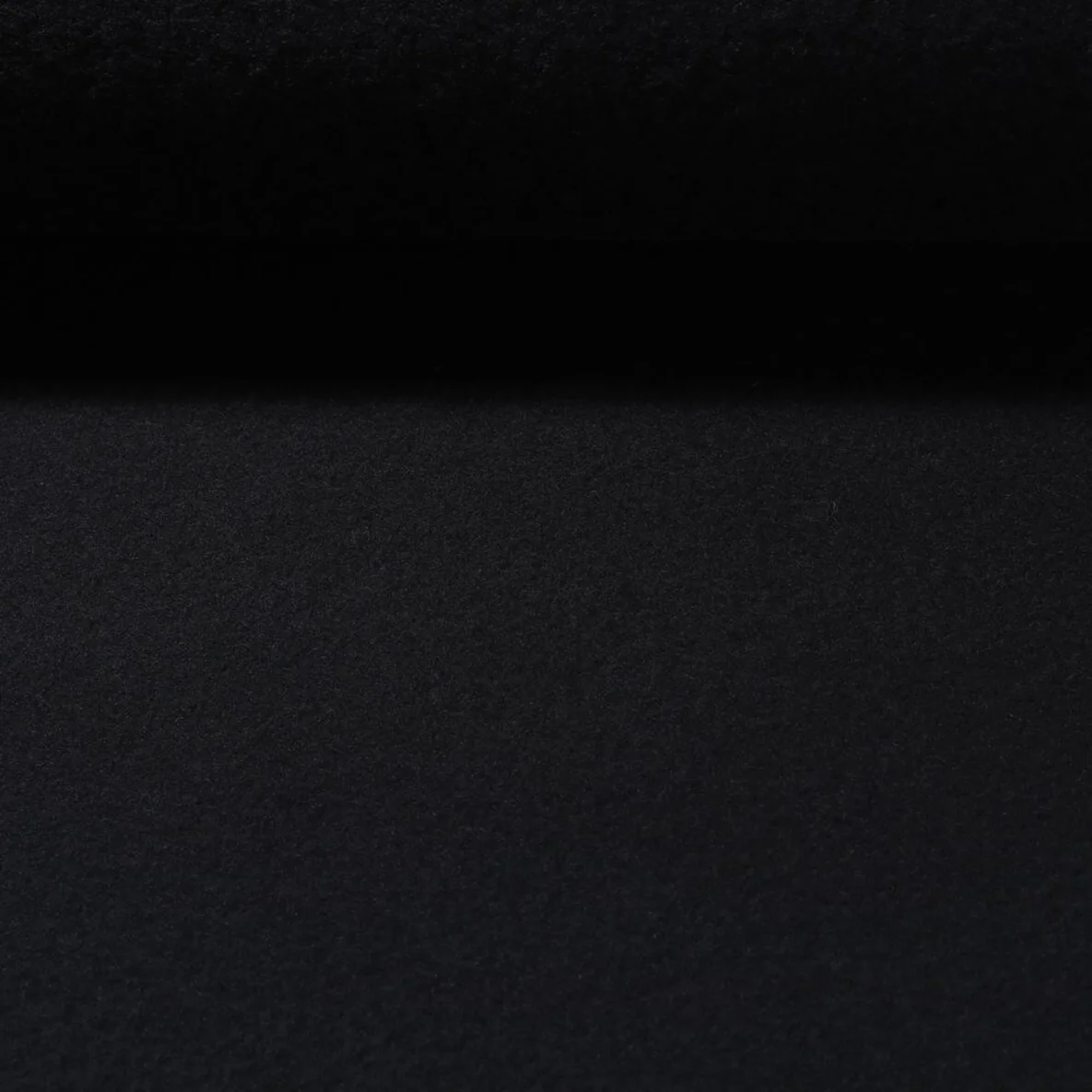 Walkloden Wollfleece Virgin Wool Schwarz