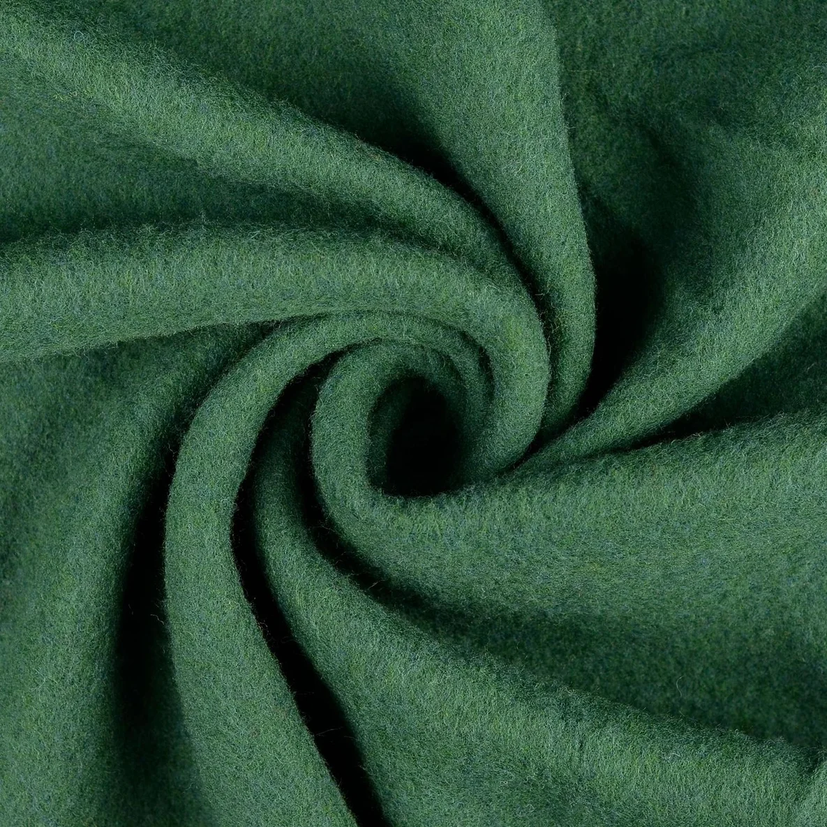 Walkloden Wollfleece Virgin Wool Tannengrün 