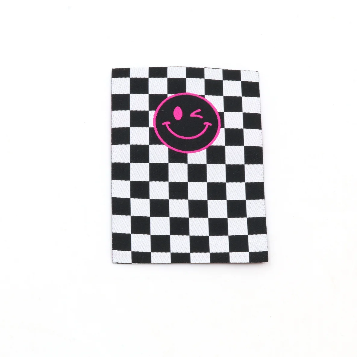 Webetikett "Checker Smiley" L
