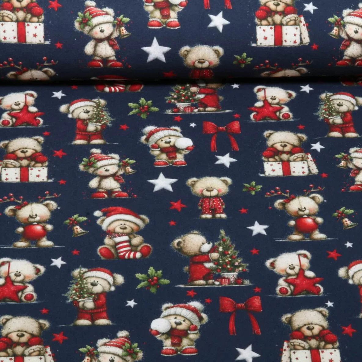 Weihnachtsjersey Weihnachtsbären Navy