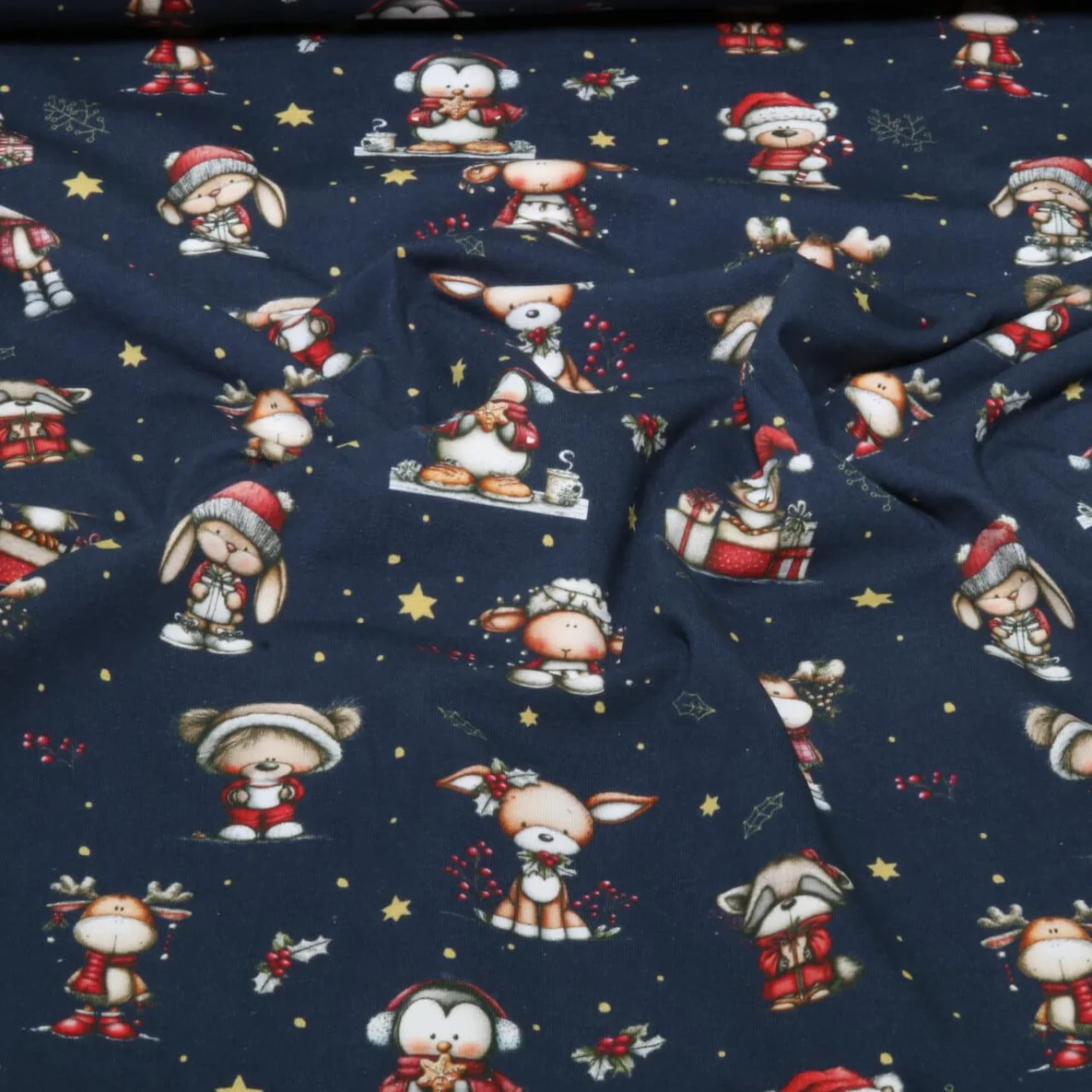 Weihnachtsjersey Weihnachtstiere Navy