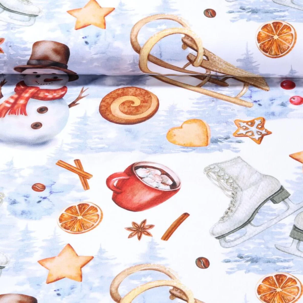 Weihnachtsjersey Winterwunderland Multicolor