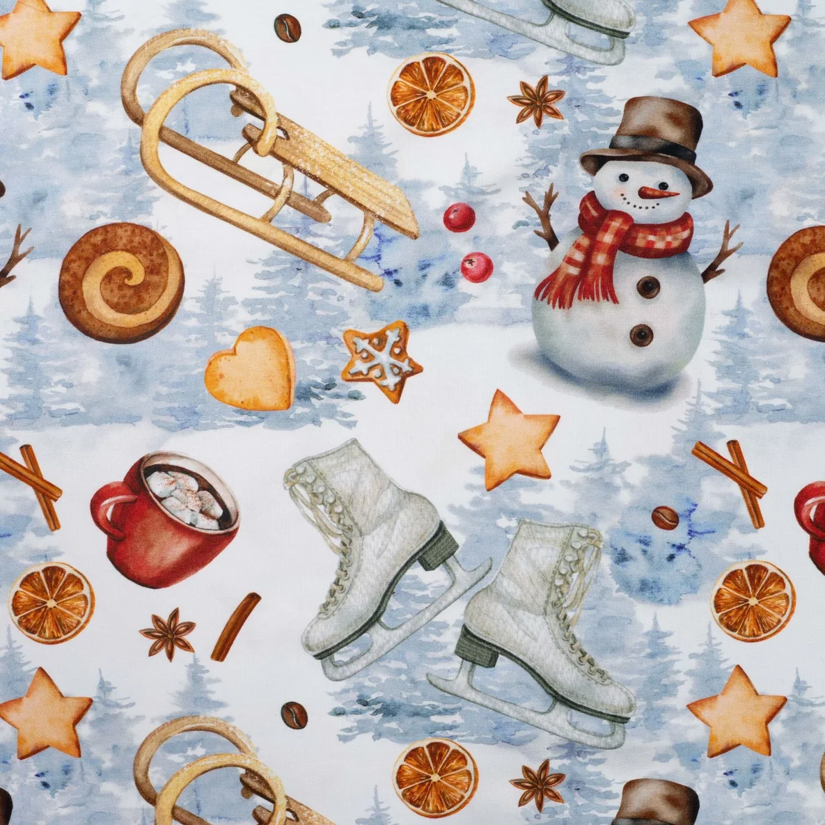 Weihnachtsjersey Winterwunderland Multicolor