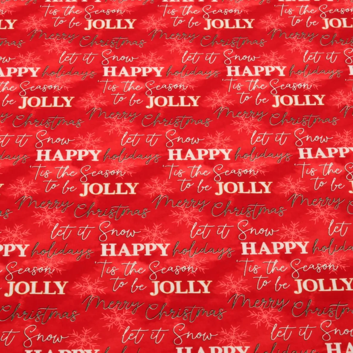 Weihnachtspopeline Merry Christmas Rot