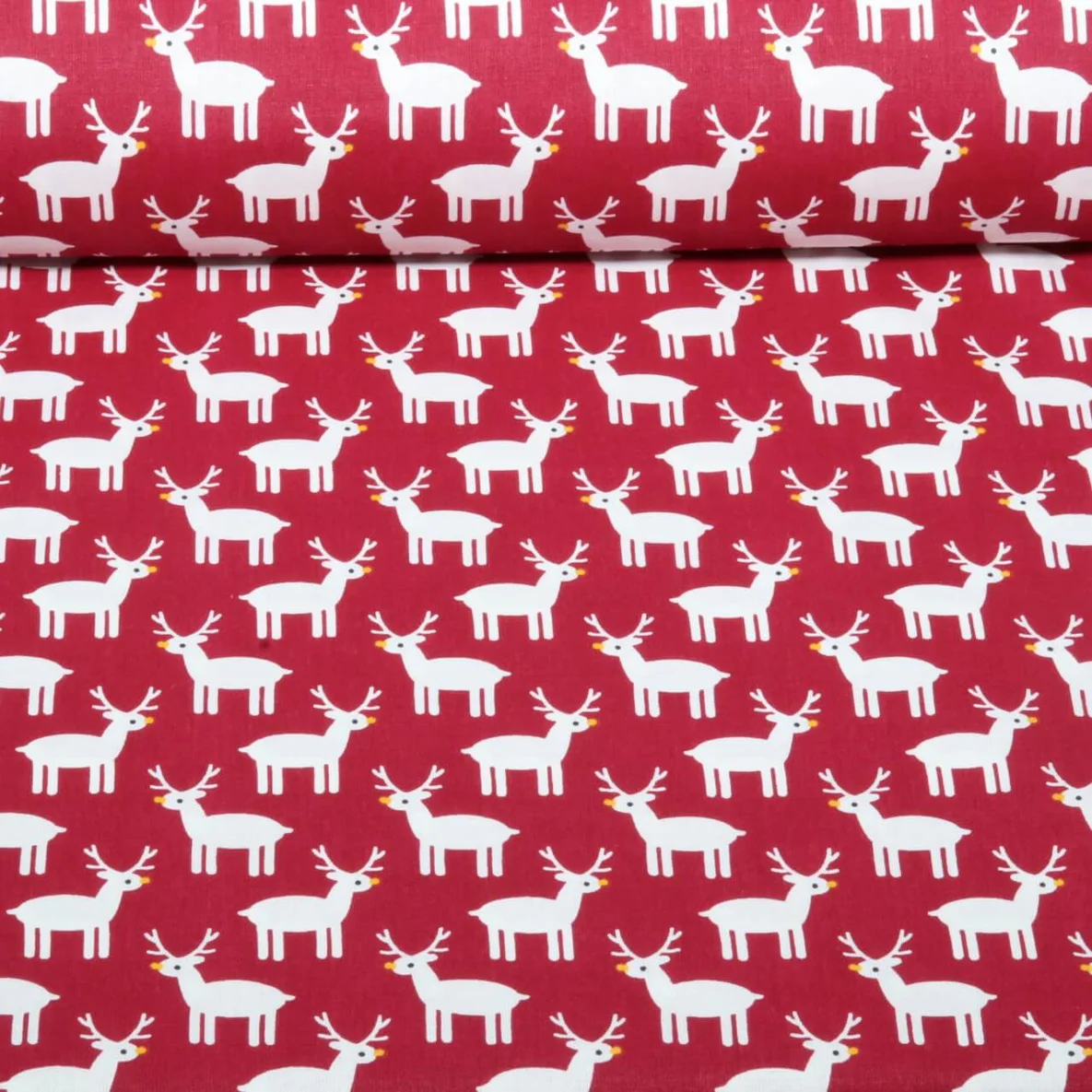 Weihnachtspopeline Rentiere Rot