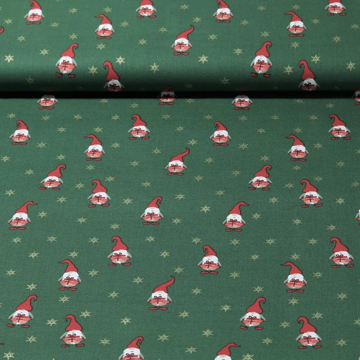 Weihnachtspopeline Wichtel Tannengrün