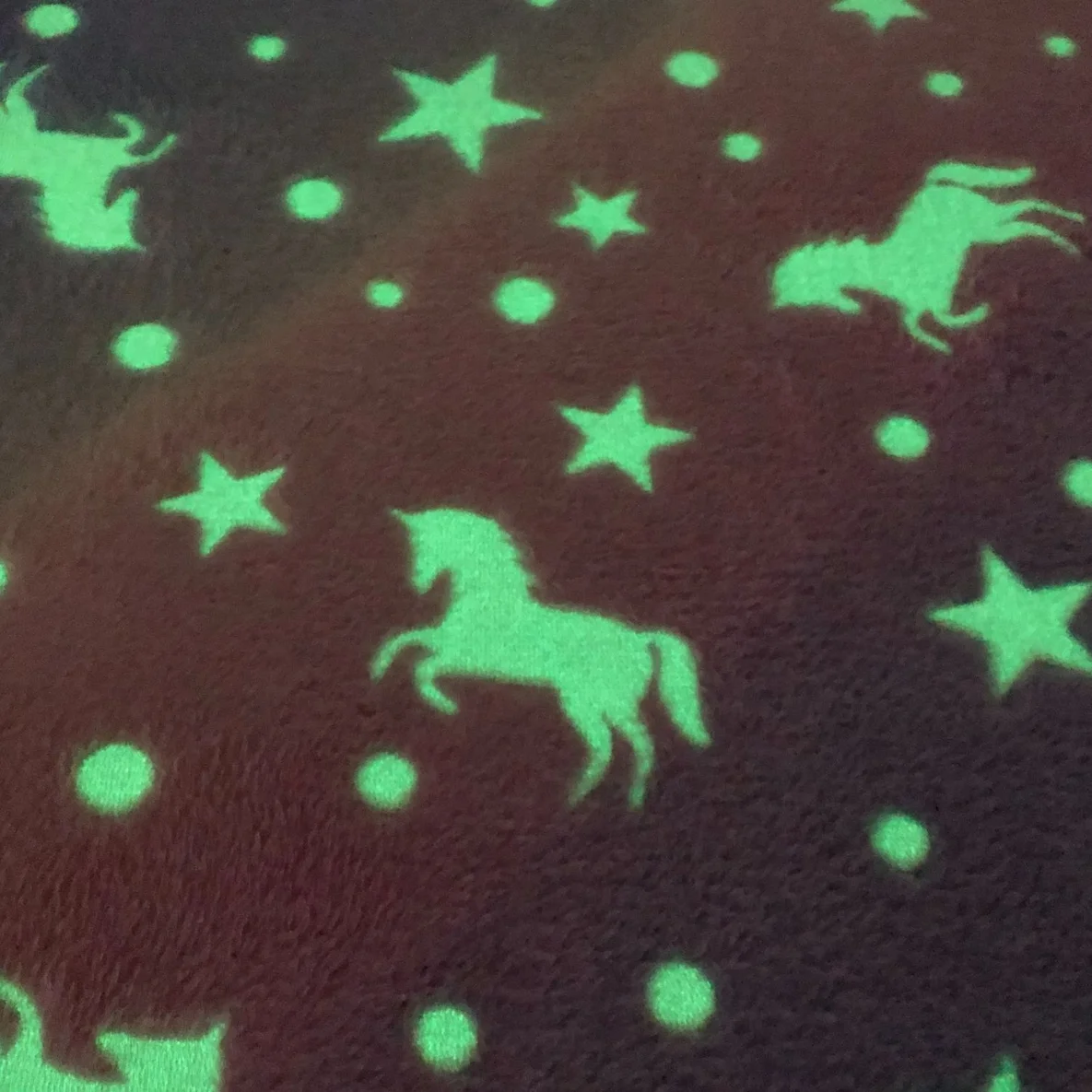 Wellnessfleece Leuchtend Einhörner Multicolor