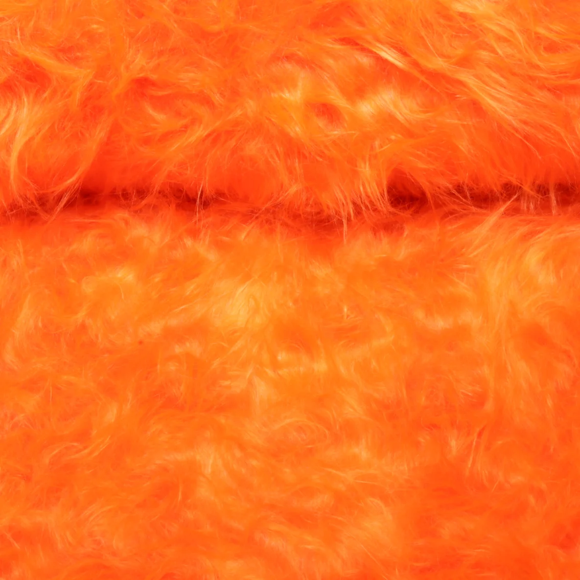 Zottel-Kunstfell Uni Orange