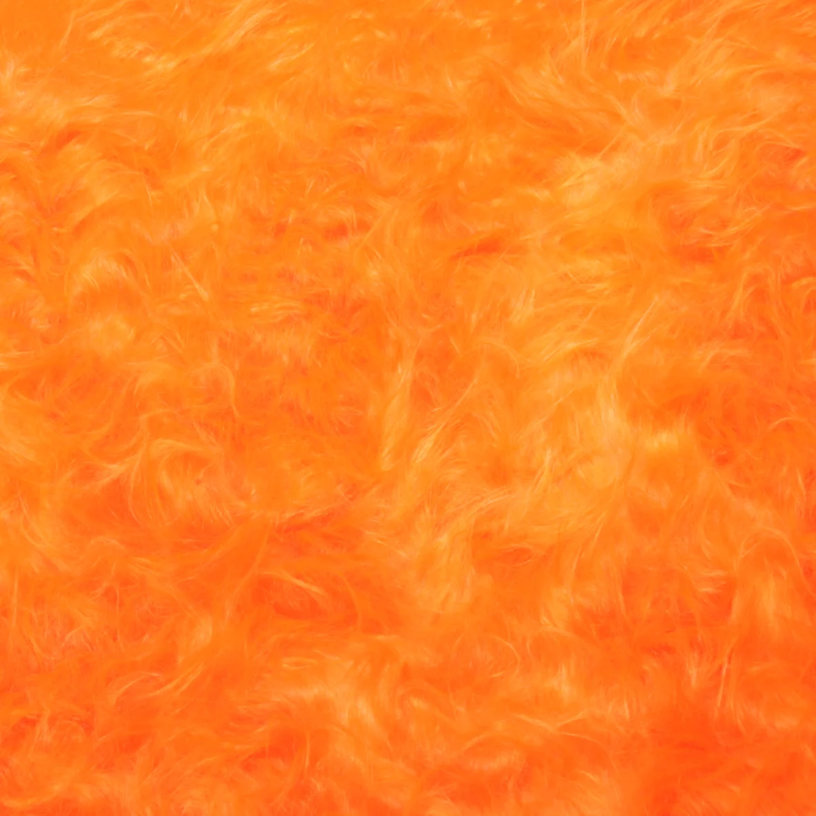 Zottel-Kunstfell Uni Orange