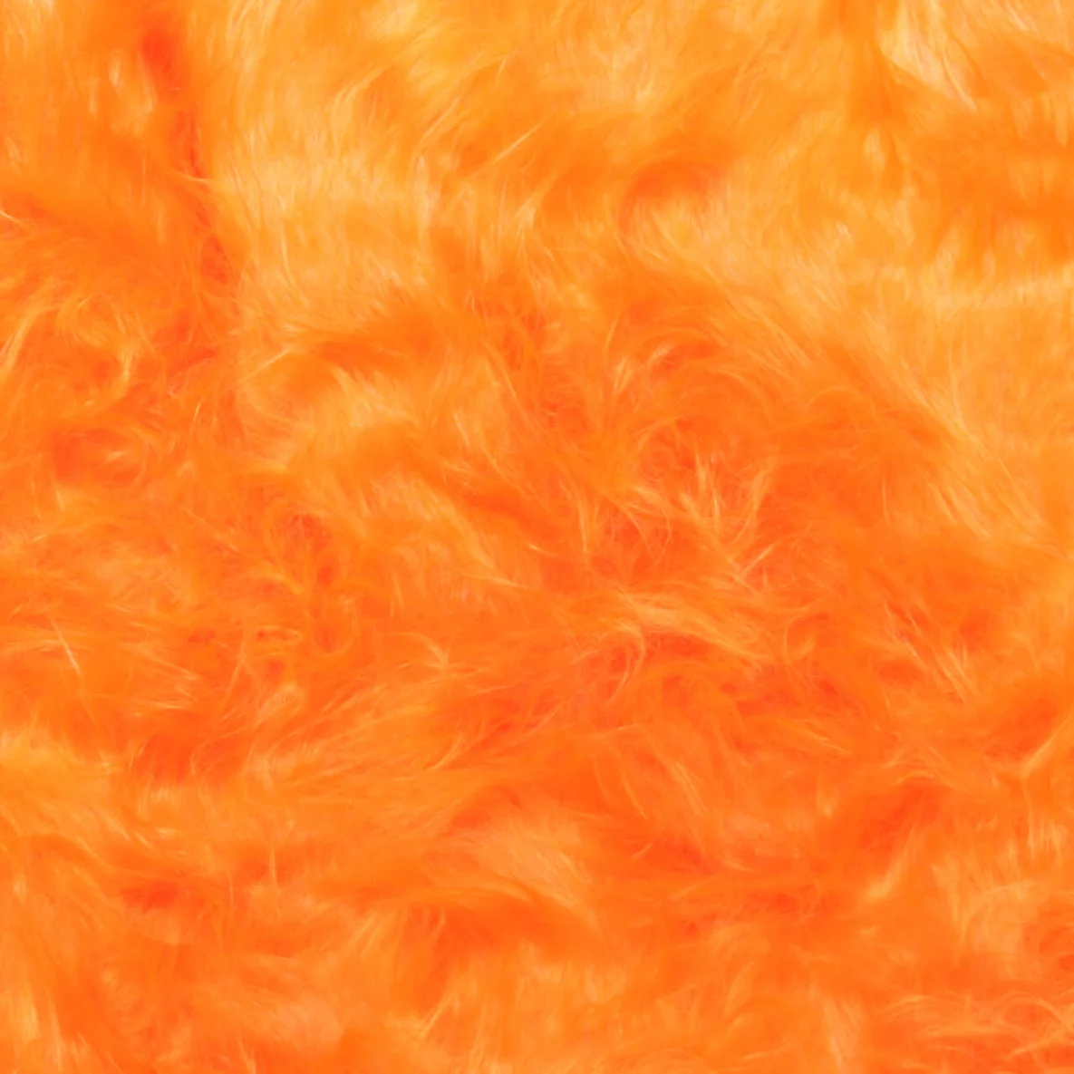 Zottel-Kunstfell Uni Orange