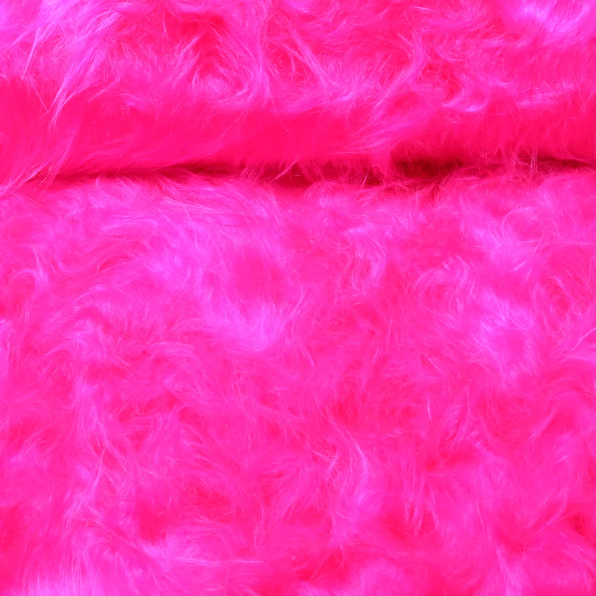 Zottel-Kunstfell Uni Pink