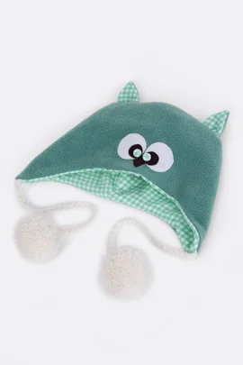 Schnittmuster Fleece-Mütze für Kinder kostenlos Eule