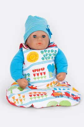 Schnittmuster gratis Puppenschlafsack mit Videoanleitung nähen lernen