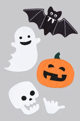 Vorlage Halloween kostenlos Applikation Schnittmuster