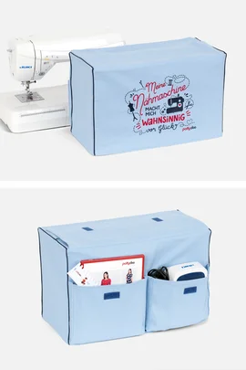 Nähmaschinenhülle Vorderseite und Rückseite