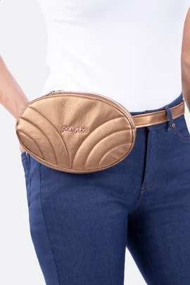 Schnittmuster Bauchtasche oval Kunstleder Absteppung selbernähen