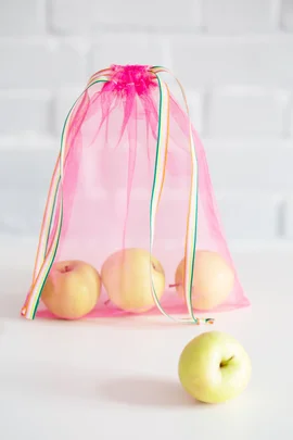 Anleitung Obstbeutel nähen nachhaltig DIY-Tutorial Vorlage