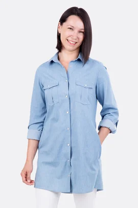 Schnittmuster Jeanshemd Taschen Hemdkragen Anleitung