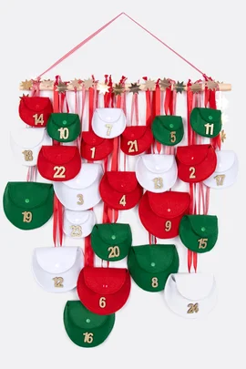 Adventskalender selber nähen, Filz, DIY-Geschenkidee