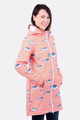 Schnittmuster Damen Softshelljacke Fisch Muster Naehanleitung