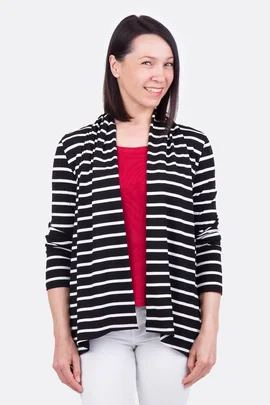 Schnittmuster Schalkragen Cardigan offen Nähanleitung