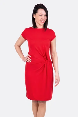 Schnittmuster Damenkleid Knoten elegant selber näher