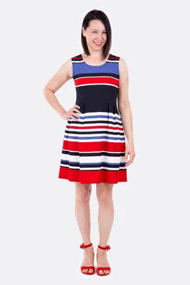 Schnittmuster Damenkleid sommerlich maritim selber nähen