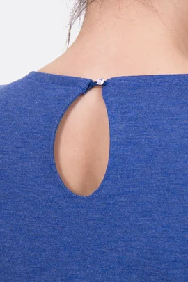 Nähanleitung Tropfenverschluss in Kleid nähen