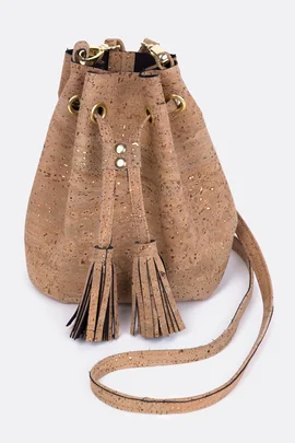 Schnittmuster kostenlos Bucket-Bag aus Kork oder Kunstleder selber nähen