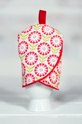 Schnittmuster kostenlos Eierwärmer im Tulpendesign mit Nähanleitung