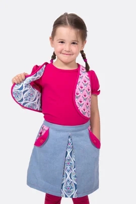 Schnittmuster Steppweste für Kinder nähen lernen