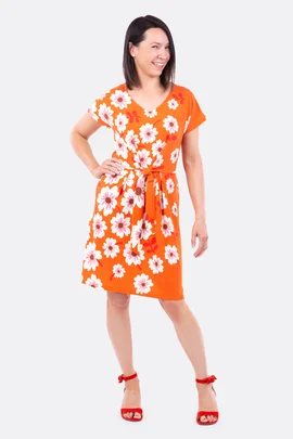 Schnittmuster Jerseykleid mit Knoten selbernähen