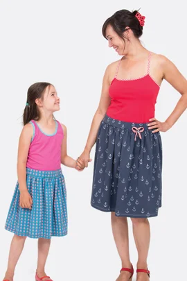 Schnittmuster Damen Kinder Jerseyrock nähen