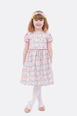 Schnittmuster Kinderkleid Mädchen Tulpenärmel nähen