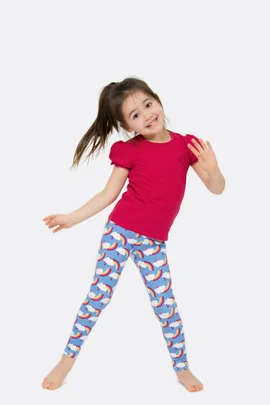 Schnittmuster Kinderleggings Jersey Print nähen