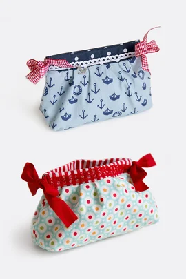 Schnittmuster gratis Tasche mit Schnappverschluss nähen