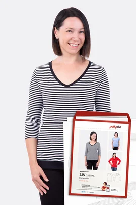 Papierschnittmuster Damenshirt Liv Casual zum Selbernähen