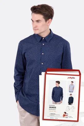 Papierschnittmuster James Herrenhemd selber naehen