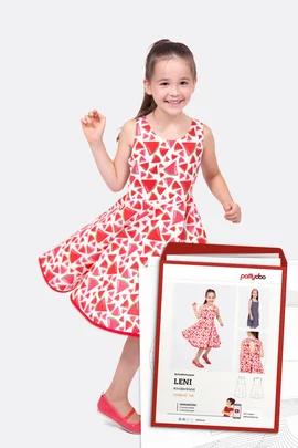 Papierschnittmuster Leni Kinderkleid selber naehen