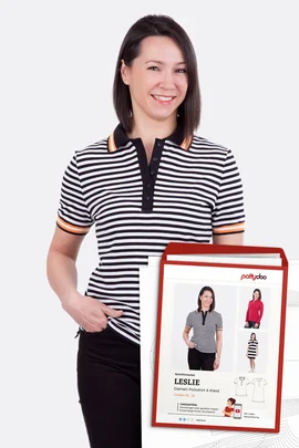 Papierschnittmuster Leslie Poloshirt selber naehen