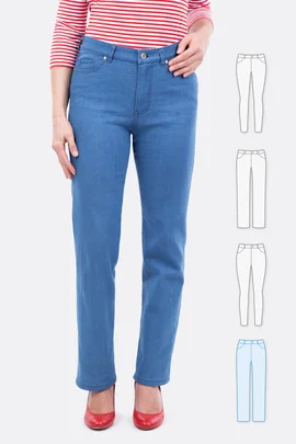 Schnittmuster Jeans high-waist/straight-leg selbst nähen