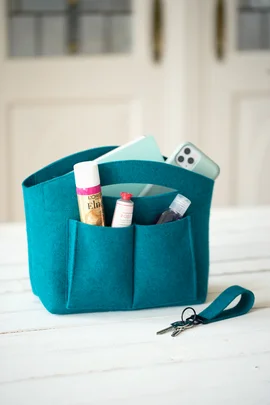Handtaschen Organizer Freebie Nähanfänger Filz