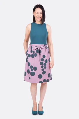 Schnittmuster Sommerrock Gummibund einfache Anleitung zum nähen