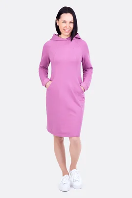 Schnittmuster Hoodie Sweatkleid Teilungen Taschen selber nähen